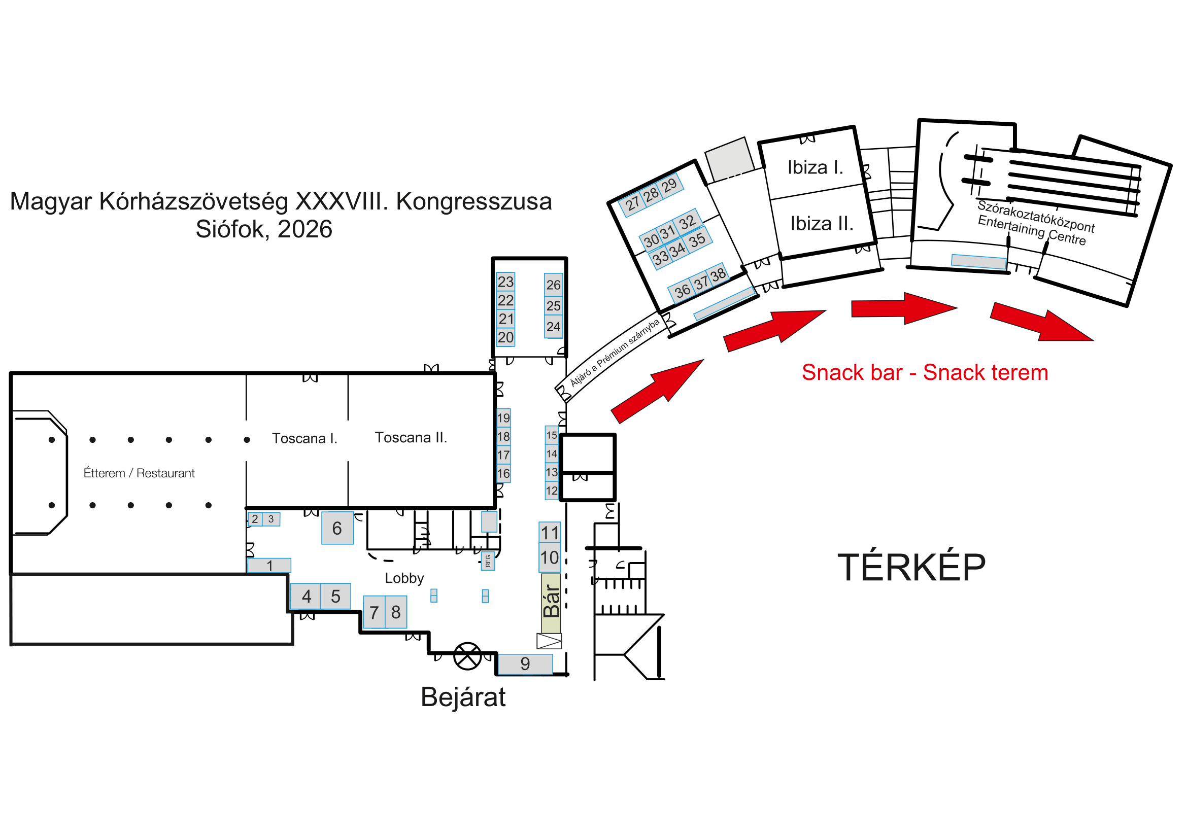 standkiosztasi térkép